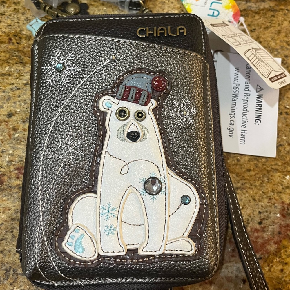 Chala Black and White Polar Bear Phone Case